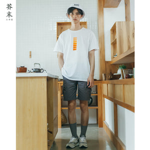 INFLATION Brand Clothing Mens Tracksuit Cotton T shirt Hip Hop Short Sleeve T-shirt Men O-neck Streetwear Tee 8119S - Guenthers
