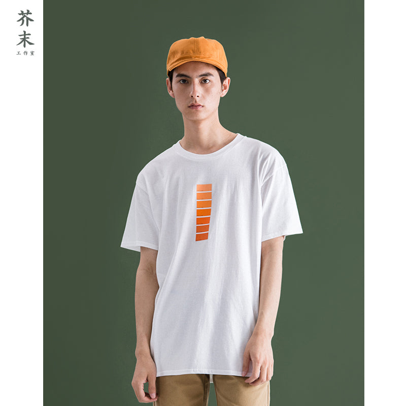 INFLATION Brand Clothing Mens Tracksuit Cotton T shirt Hip Hop Short Sleeve T-shirt Men O-neck Streetwear Tee 8119S - Guenthers
