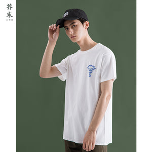 INFLATION New 100% Cotton Man Lettering Printed Men Tee Fashion Confortable Men's Tshirt Casual T-shirt For Men 8127S - Guenthers