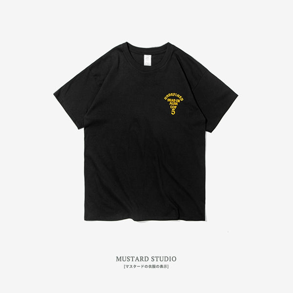 INFLATION New 100% Cotton Man Lettering Printed Men Tee Fashion Confortable Men's Tshirt Casual T-shirt For Men 8127S - Guenthers